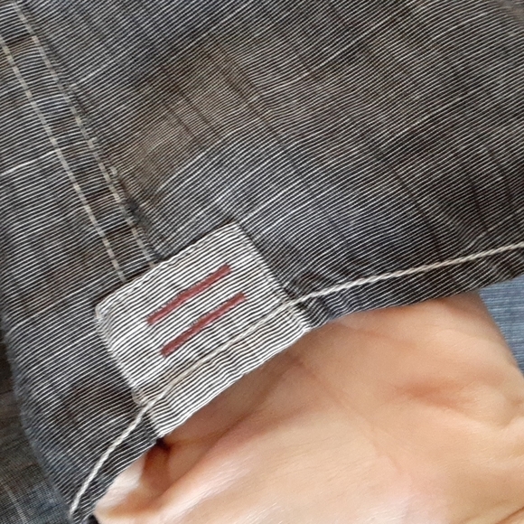 Tranquility Mayhem size medium dark grey short sleeve designer casual shirts - Picture 5 of 12